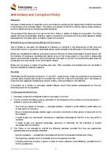 Anti-bribery and Corruption Policy